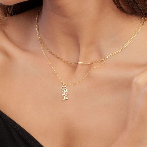 Eternal Date Pendant — a beautifully crafted custom necklace