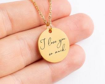 Customized Coin Necklace with Your Thoughts