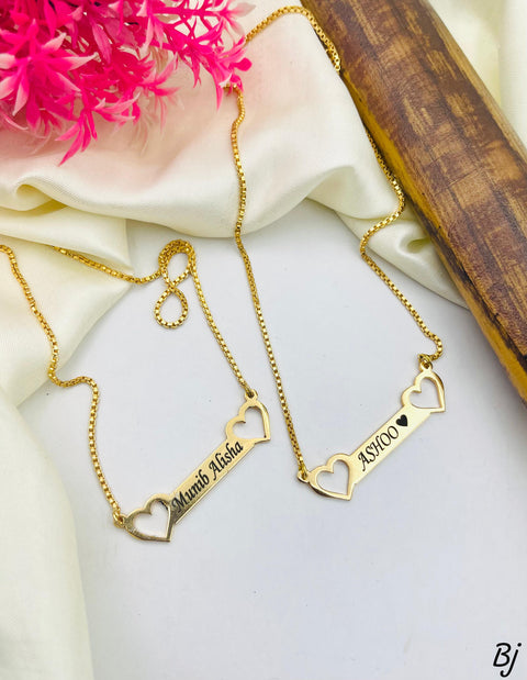 *Customized Elegant & Personalized Name Necklaces – Golden plated,