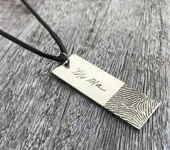 Photo Necklace with Engraved Half Face