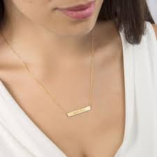 Sleek Bar Necklace for Women