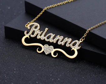 Luxurious Stone Necklace in Gold and Silver