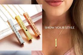 Sleek Bar Necklace for Women