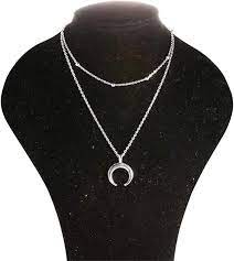 CRESCENT MEN NECKLACE | SILVER